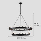 Cereak Round 2-Tier Chandelier