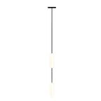 White Long Tube Multi Light Staircase Chandelier