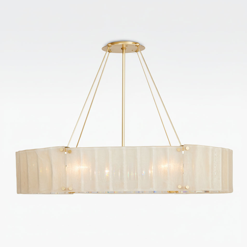 Willamette Oval Crystal Chandelier 48" -kimoylights