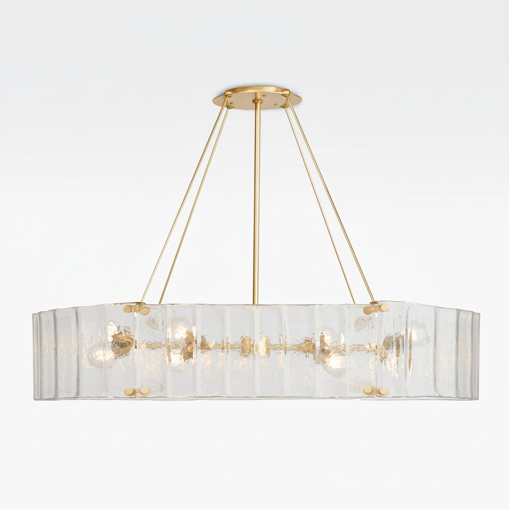 Willamette Oval Crystal Chandelier 48" - kimoylights