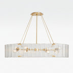 Willamette Oval Crystal Chandelier 48" - kimoylights