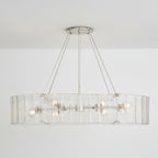 Willamette Oval Crystal Chandelier 48" - kimoylights