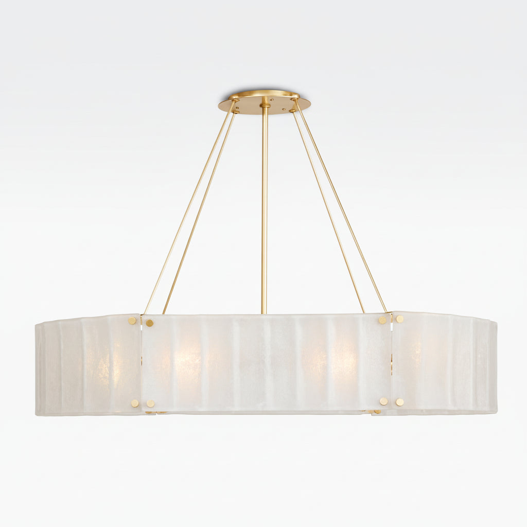 Willamette Oval Crystal Chandelier 48" -kimoylights