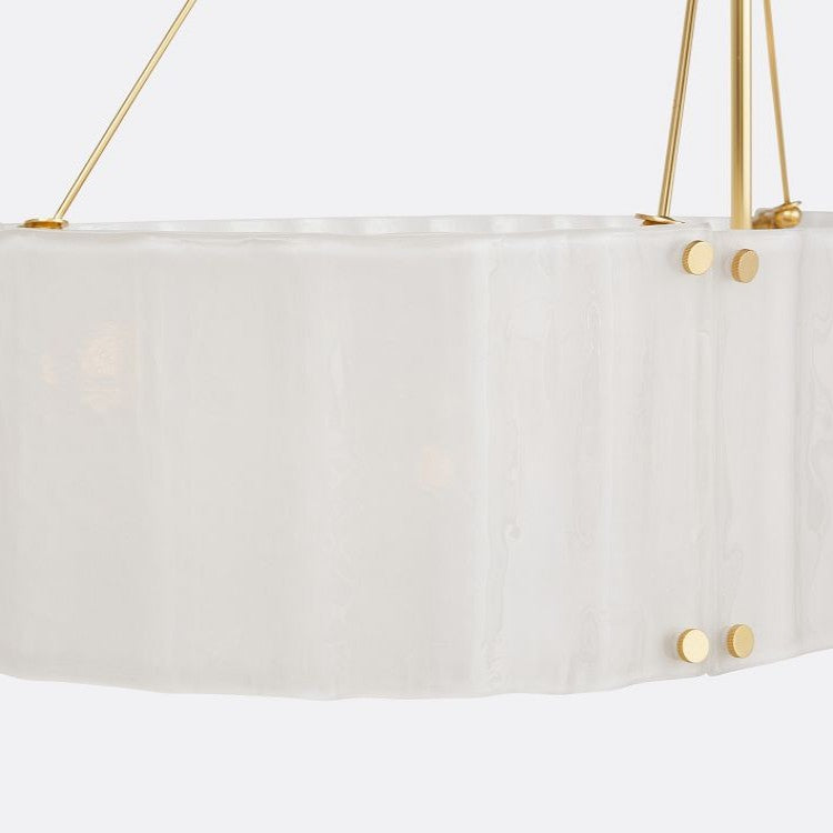 Willamette Oval Crystal Chandelier 48" - kimoylights