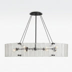 Willamette Oval Crystal Chandelier 48" - kimoylights
