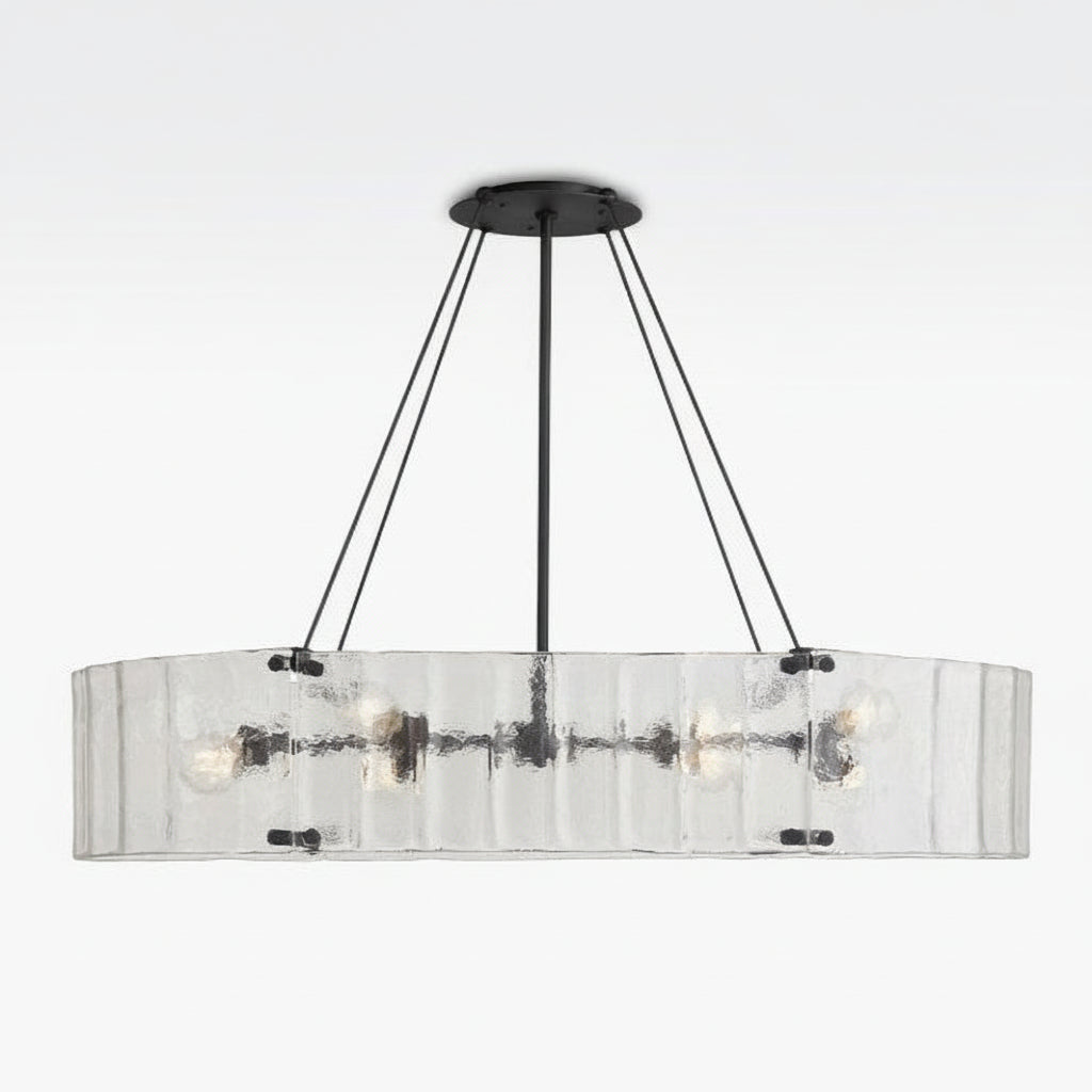 Willamette Oval Crystal Chandelier 48" - kimoylights