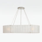 Willamette Oval Crystal Chandelier 48" - kimoylights