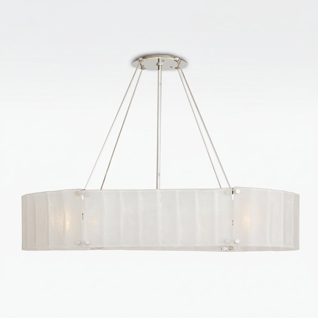 Willamette Oval Crystal Chandelier 48" - kimoylights