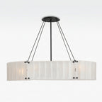 Willamette Oval Crystal Chandelier 48" - kimoylights