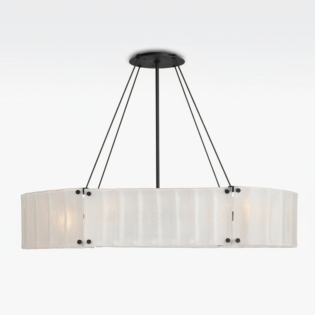 Willamette Oval Crystal Chandelier 48" - kimoylights