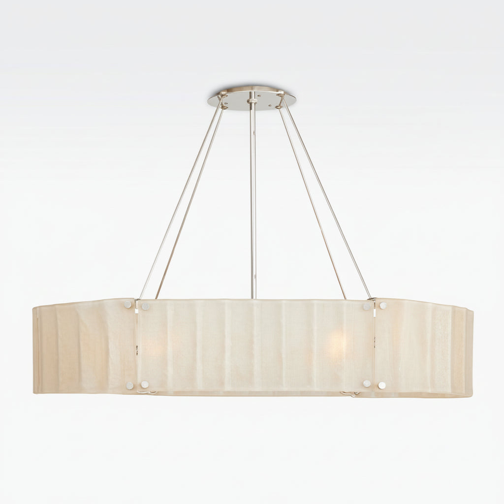 Willamette Oval Crystal Chandelier 48" - kimoylights