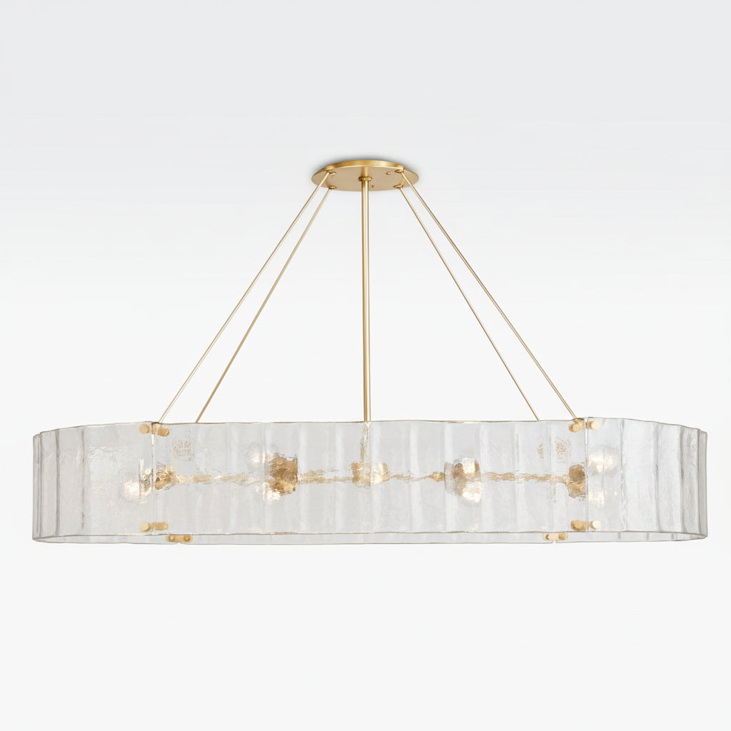 Willamette Oval Crystal Chandelier 60" - kimoylights