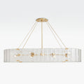 Willamette Oval Crystal Chandelier 60" - kimoylights