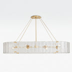 Willamette Oval Crystal Chandelier 60" - kimoylights
