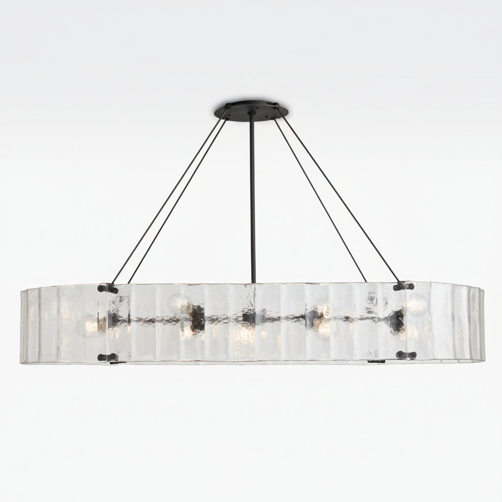 Willamette Oval Crystal Chandelier 60" - kimoylights