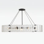Willamette Oval Crystal Chandelier 60" - kimoylights