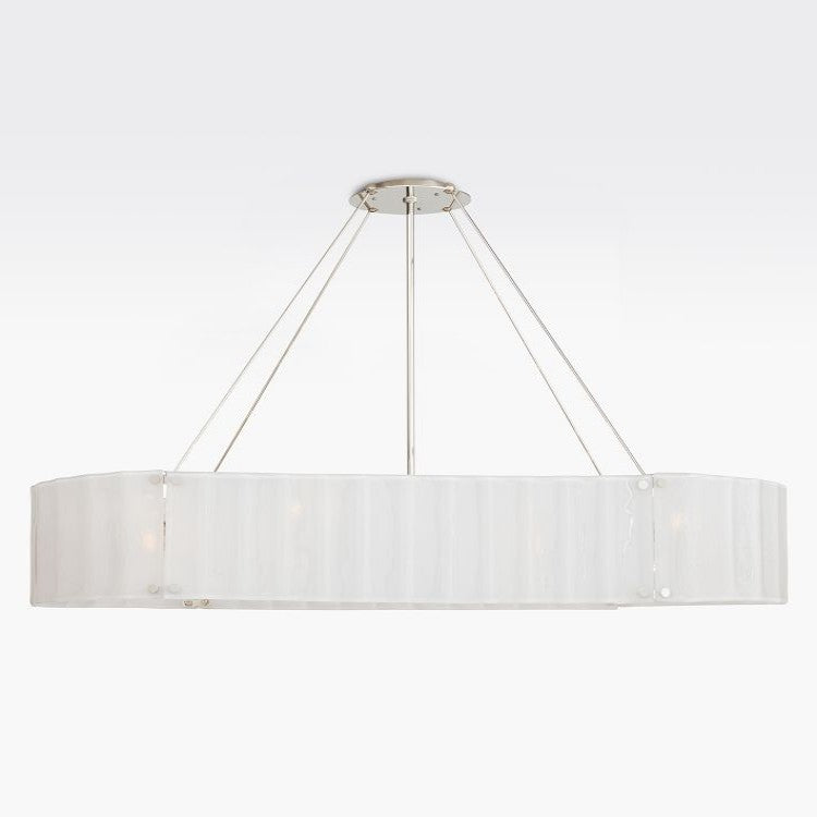 Willamette Oval Crystal Chandelier 60" - thebelacan
