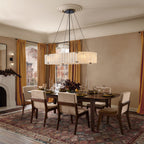 Willamette Oval Crystal Chandelier 60" - kimoylights