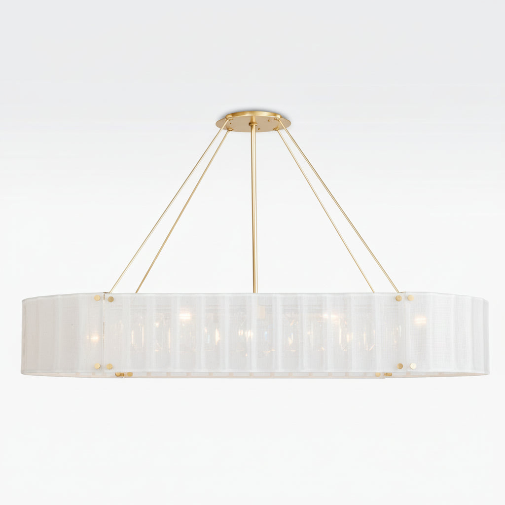 Willamette Oval Crystal Chandelier 60" - kimoylights