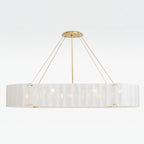 Willamette Oval Crystal Chandelier 60" - kimoylights