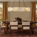 Willamette Oval Crystal Chandelier 60" - kimoylights