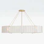 Willamette Oval Crystal Chandelier 60" -kimoylights
