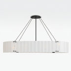 Willamette Oval Crystal Chandelier 60" - kimoylights
