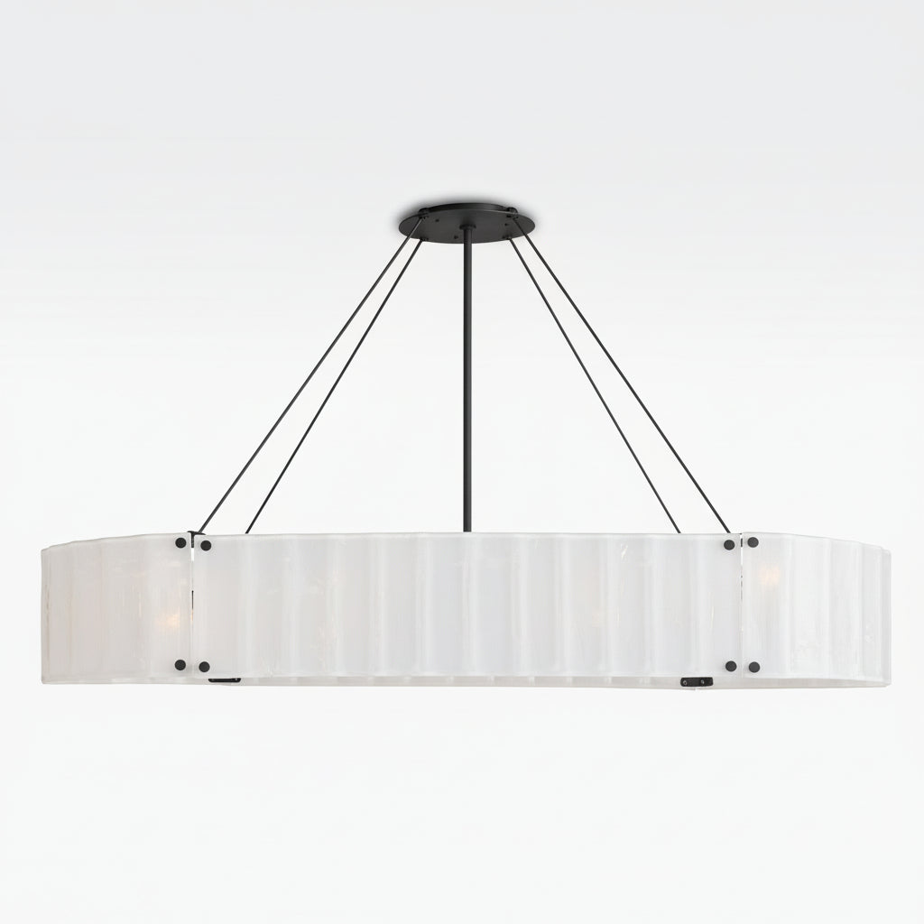Willamette Oval Crystal Chandelier 60" - kimoylights