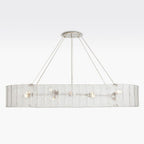 Willamette Oval Crystal Chandelier 60" - thebelacan