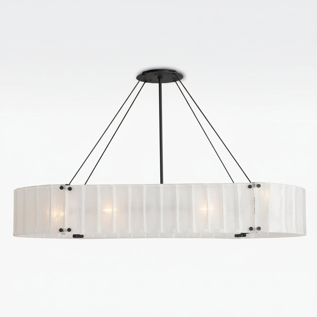 Willamette Oval Crystal Chandelier 60" - kimoylights