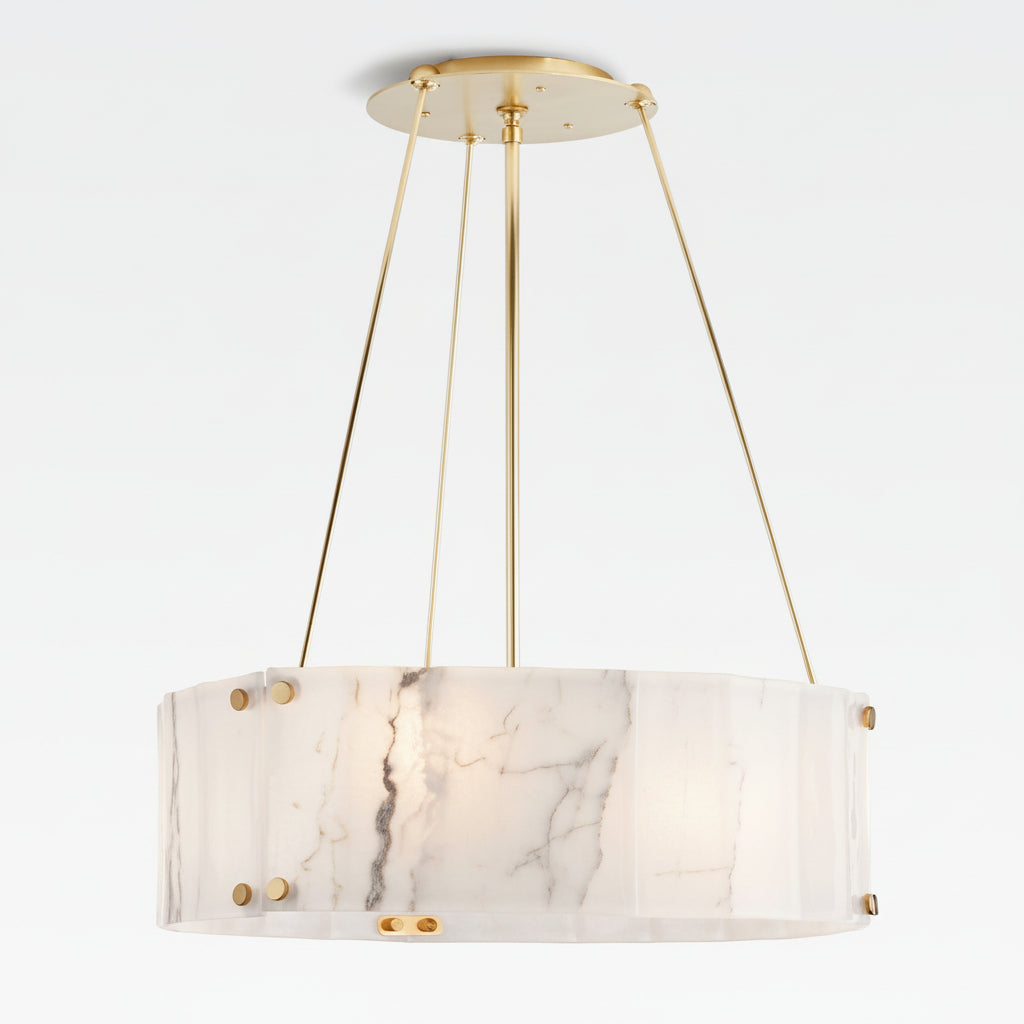 Willamette Round Crystal Chandelier 24" - kimoylights
