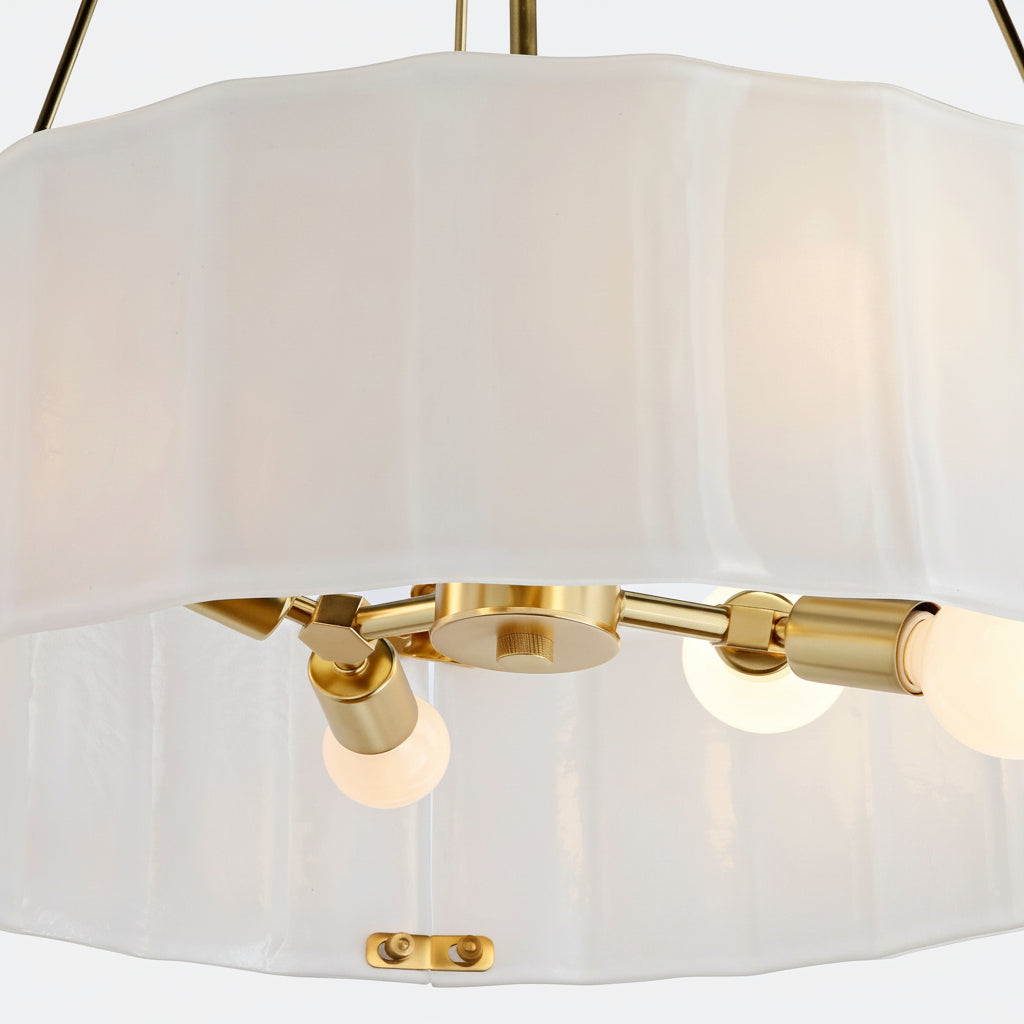 Willamette Round Crystal Chandelier 24" - kimoylights