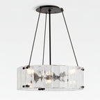 Willamette Round Crystal Chandelier 24" - kimoylights