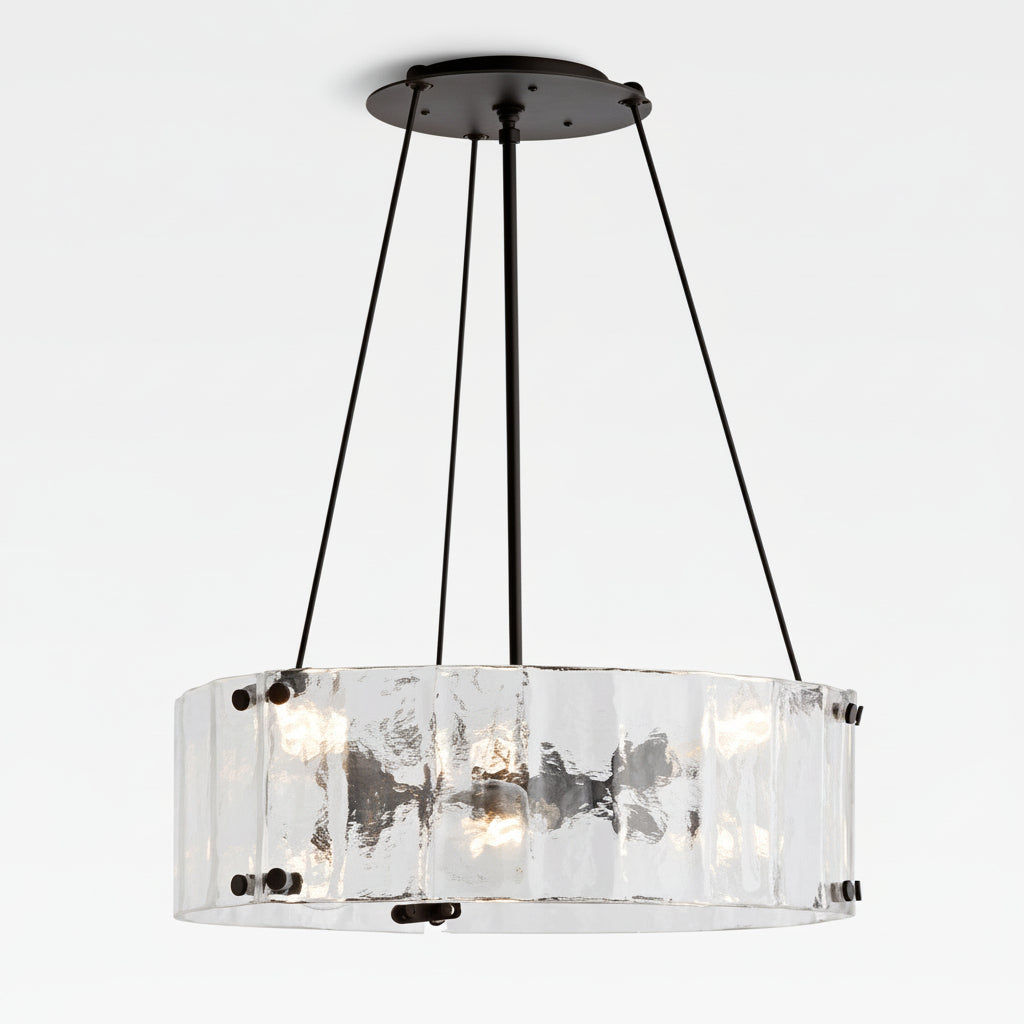 Willamette Round Crystal Chandelier 24" - kimoylights