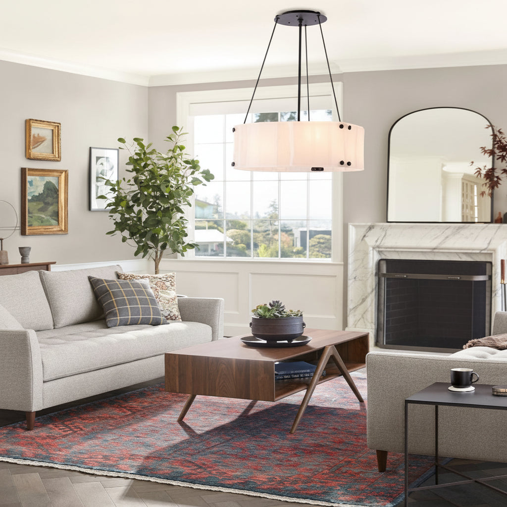 Willamette Round Crystal Chandelier 24" - kimoylights