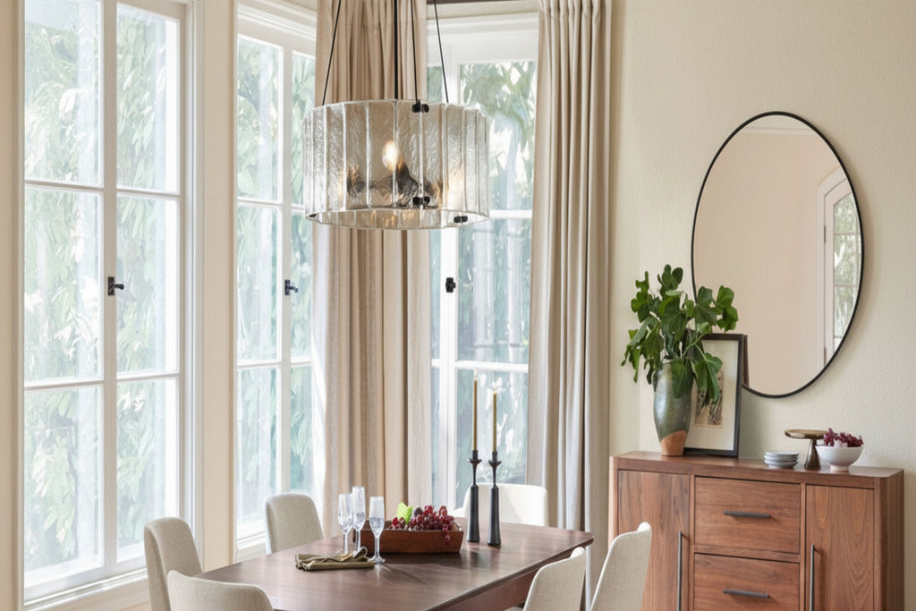 Willamette Round Crystal Chandelier 24" - kimoylights