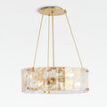 Willamette Round Crystal Chandelier 24" - kimoylights