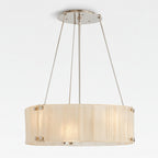Willamette Round Crystal Chandelier 24" - kimoylights