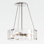 Willamette Round Crystal Chandelier 24" - kimoylights