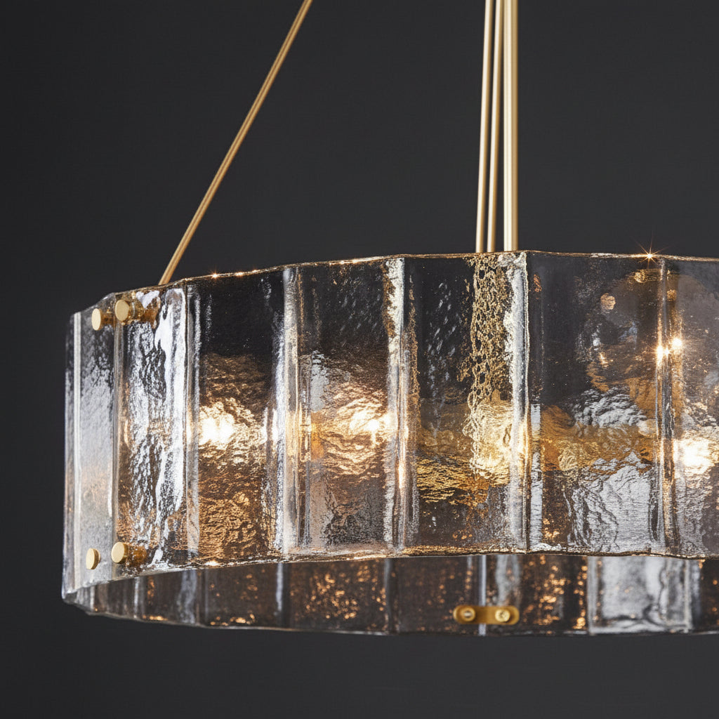 Willamette Round Crystal Chandelier 32" - kimoylights