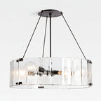Willamette Round Crystal Chandelier 32" - kimoylights