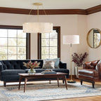Willamette Round Crystal Chandelier 32" - kimoylights