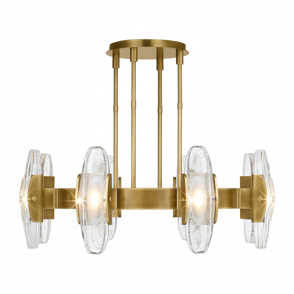 Wyth Led Round Chandelier 40″ - kimoylights