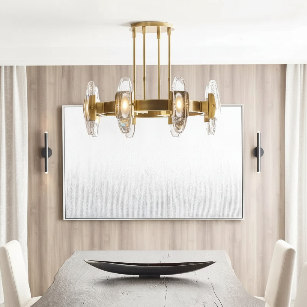 Wyth Led Round Chandelier 40″ - kimoylights
