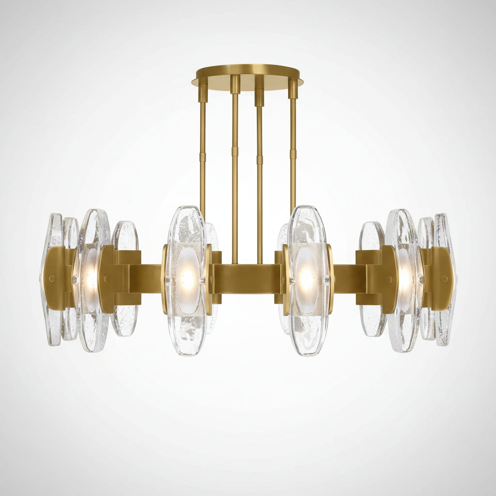 Wyth Led Round Chandelier 47″ - kimoylights