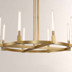 Cannele Glass Round Chandelier 36''