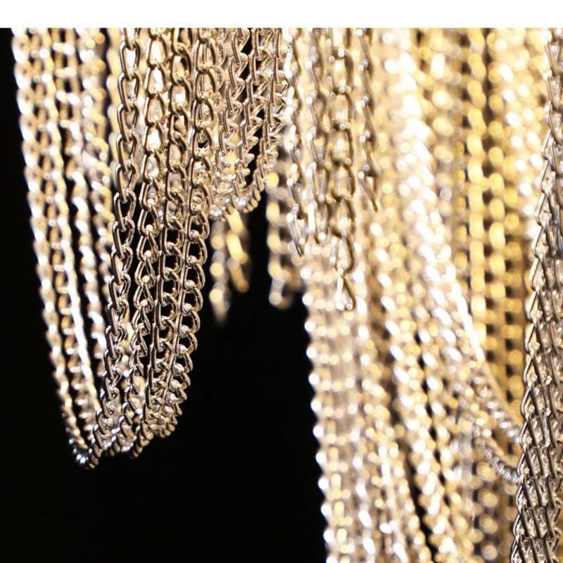 Alisa Luxury Flower Chain Tassel Chandelier - kimoylights