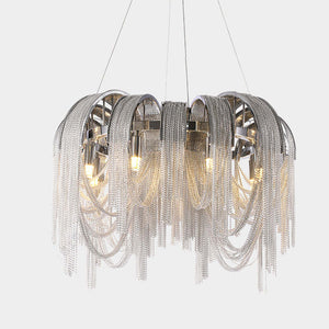 Alisa Luxury Aluminum Chain Tassel Chandelier  - kimoylights