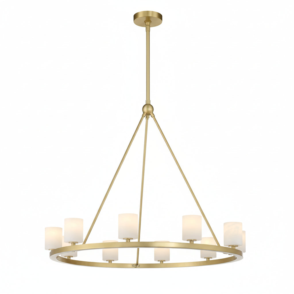 Aragon 12 Light Chandelier Alabaster