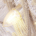 Modern Aluminum Chain Tassel Chandelier -kimoylights